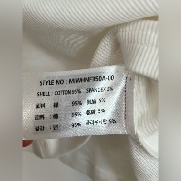 White Ribbed Crop Tube Top White - Picture 3 of 3